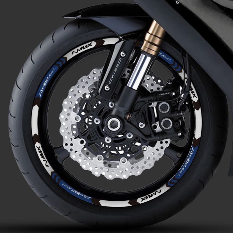 Yamaha Nmax 125 150 155 Rim Sticker Xe máy Đề can bánh xe phản quang 13 inch