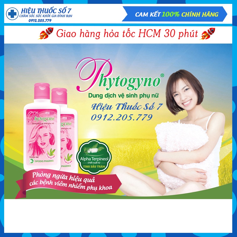 Dung dịch vệ sinh phụ nữ Phytogyno hồng 100ml