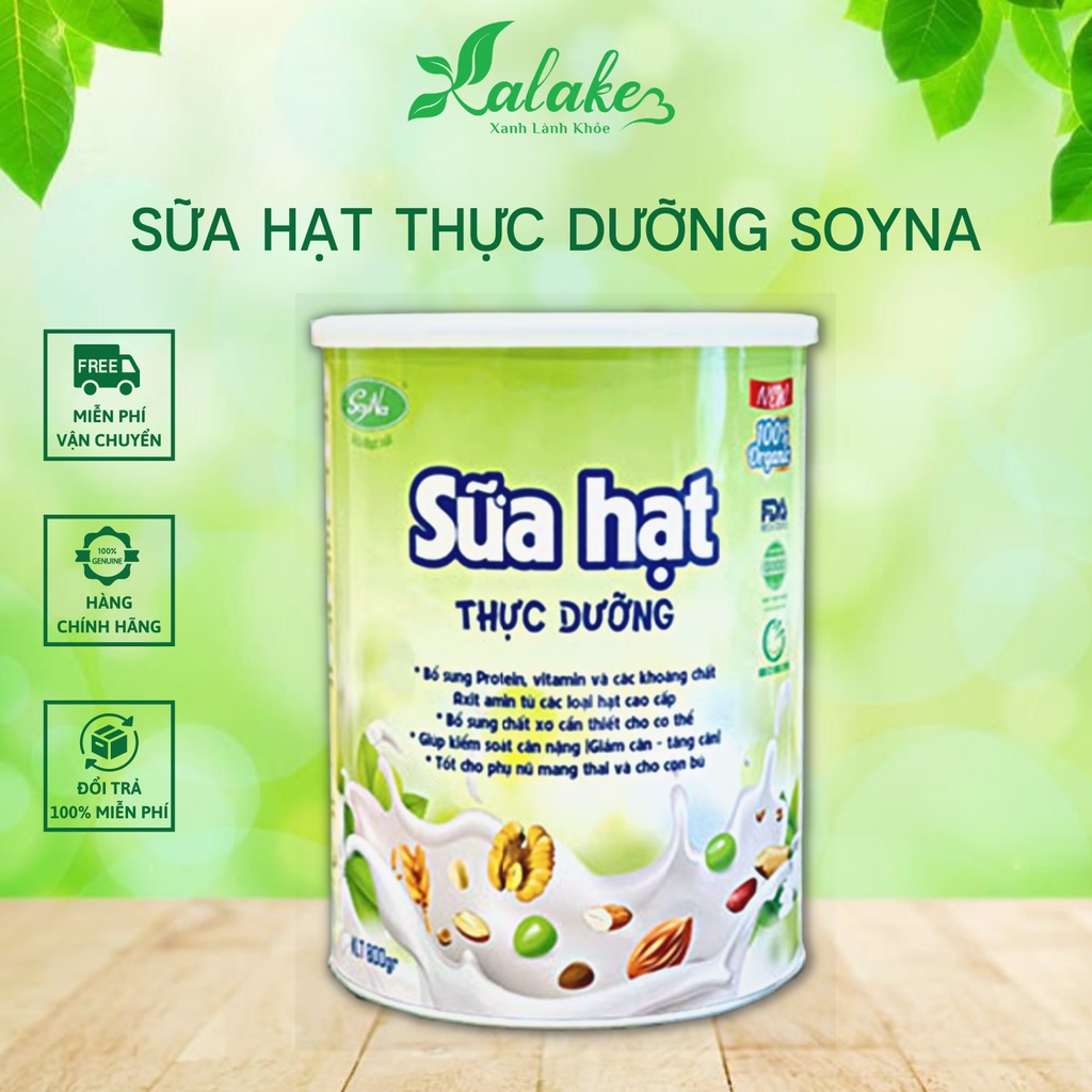 Sữa Hạt Thực Dưỡng Soyna Bổ Sung Đầy Đủ Chất Dinh Dưỡng Cần Thiết Dành Cho Trẻ Em, Người Già, Người Giảm Cân 800g, 400g