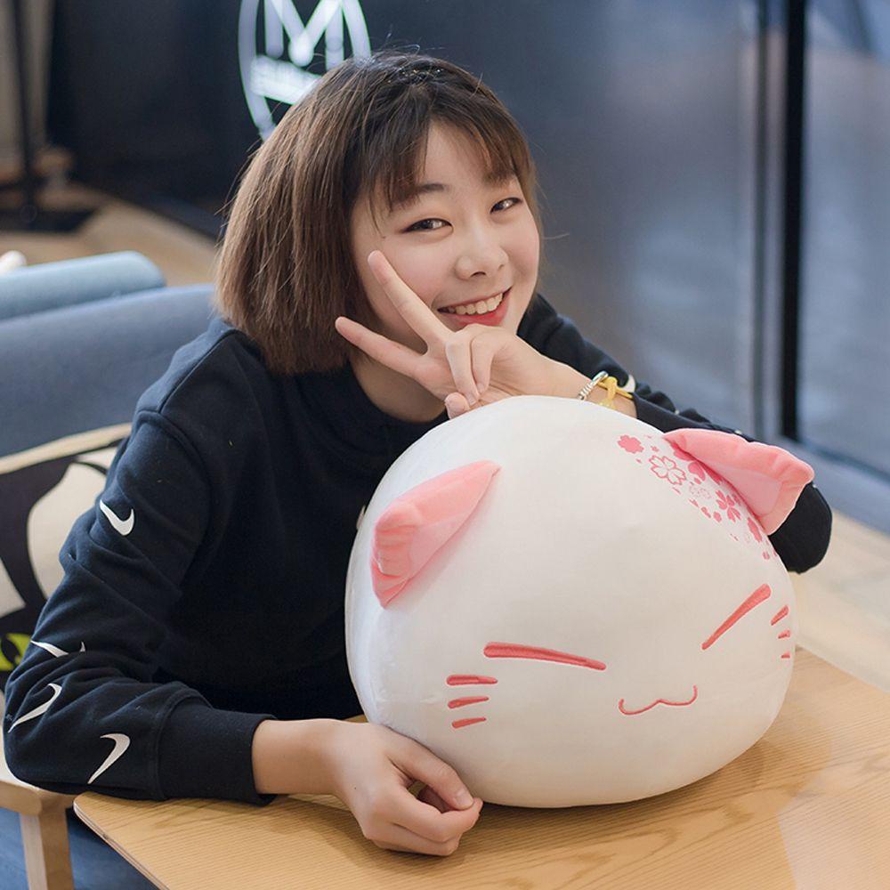 LANFY Mèo Nhồi Bông Mềm Mại Xinh Xắn Dành Cho Bé