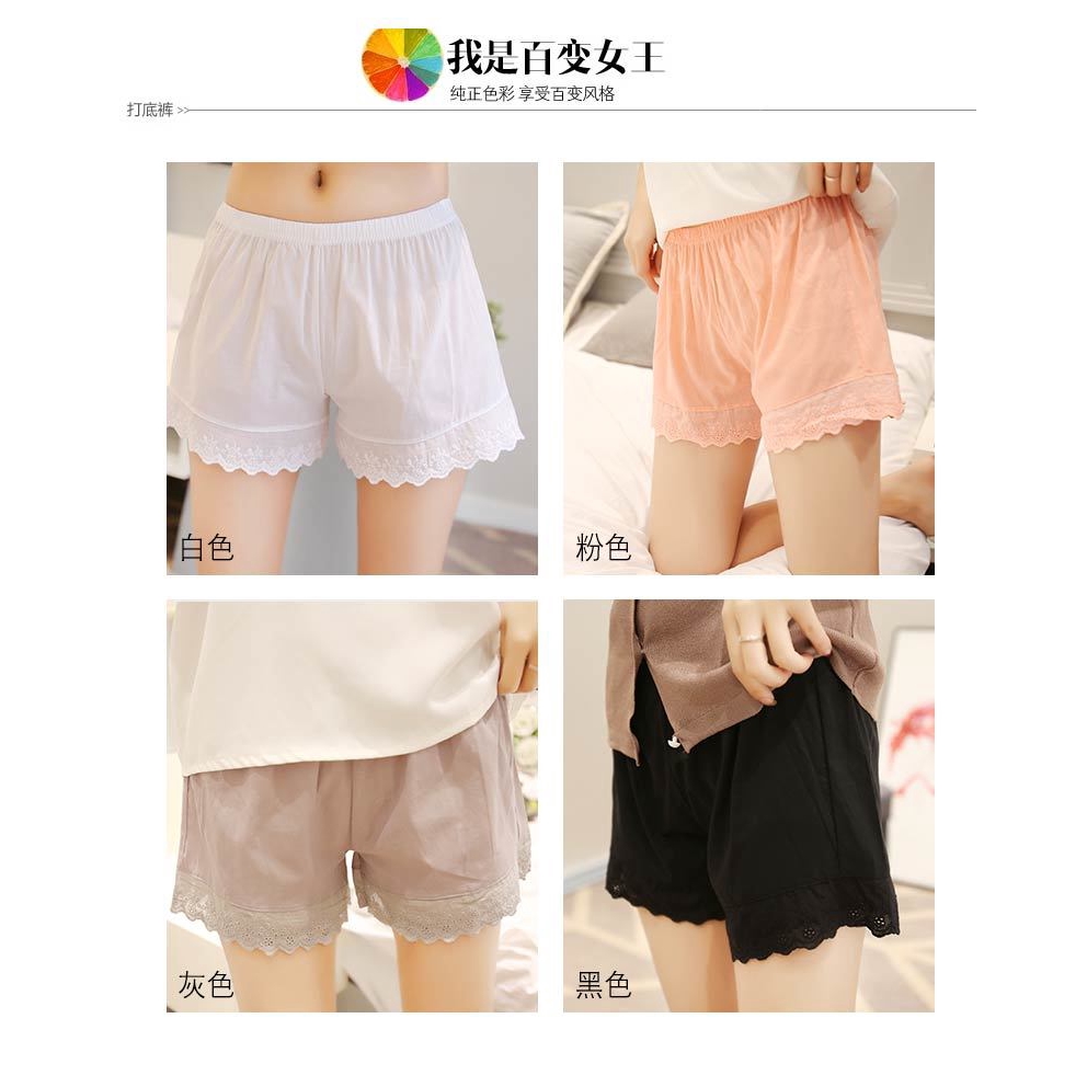 Quần Legging Cotton Phối Ren Xinh Xắn Dành Cho Nữ | BigBuy360 - bigbuy360.vn