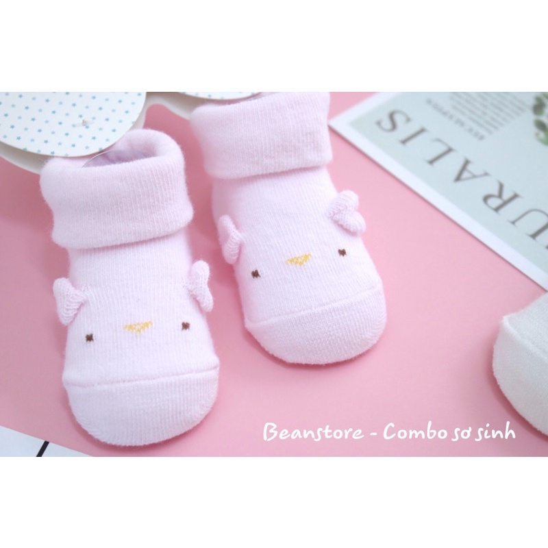 Tất - vớ hình gà + vịt cho bé sơ sinh 0-6m