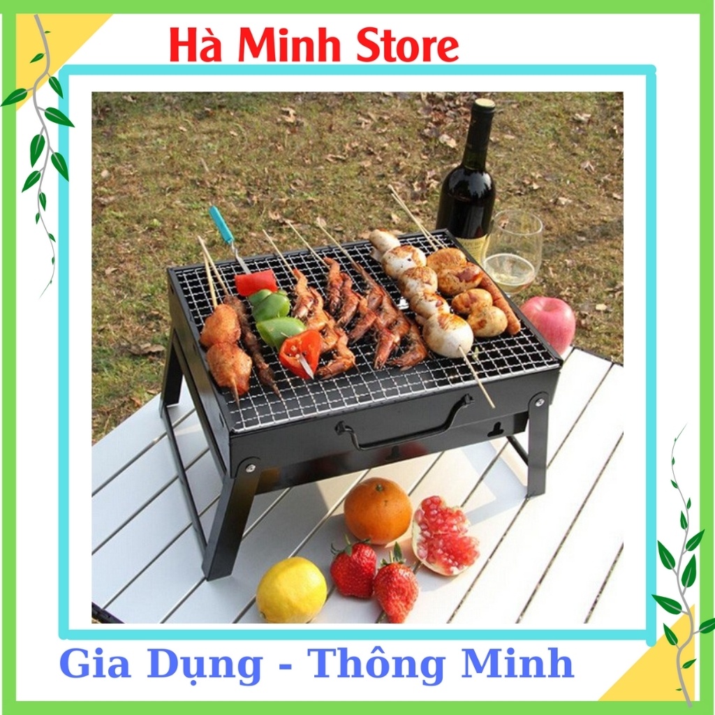 Bếp Nướng Than Hoa Ngoài Trời,  Xếp Gọn Thuận Tiện Đi Du Lịch Rất Tiện Dụng Nướng Cả Thế Giới Gia Dụng Hà Minh