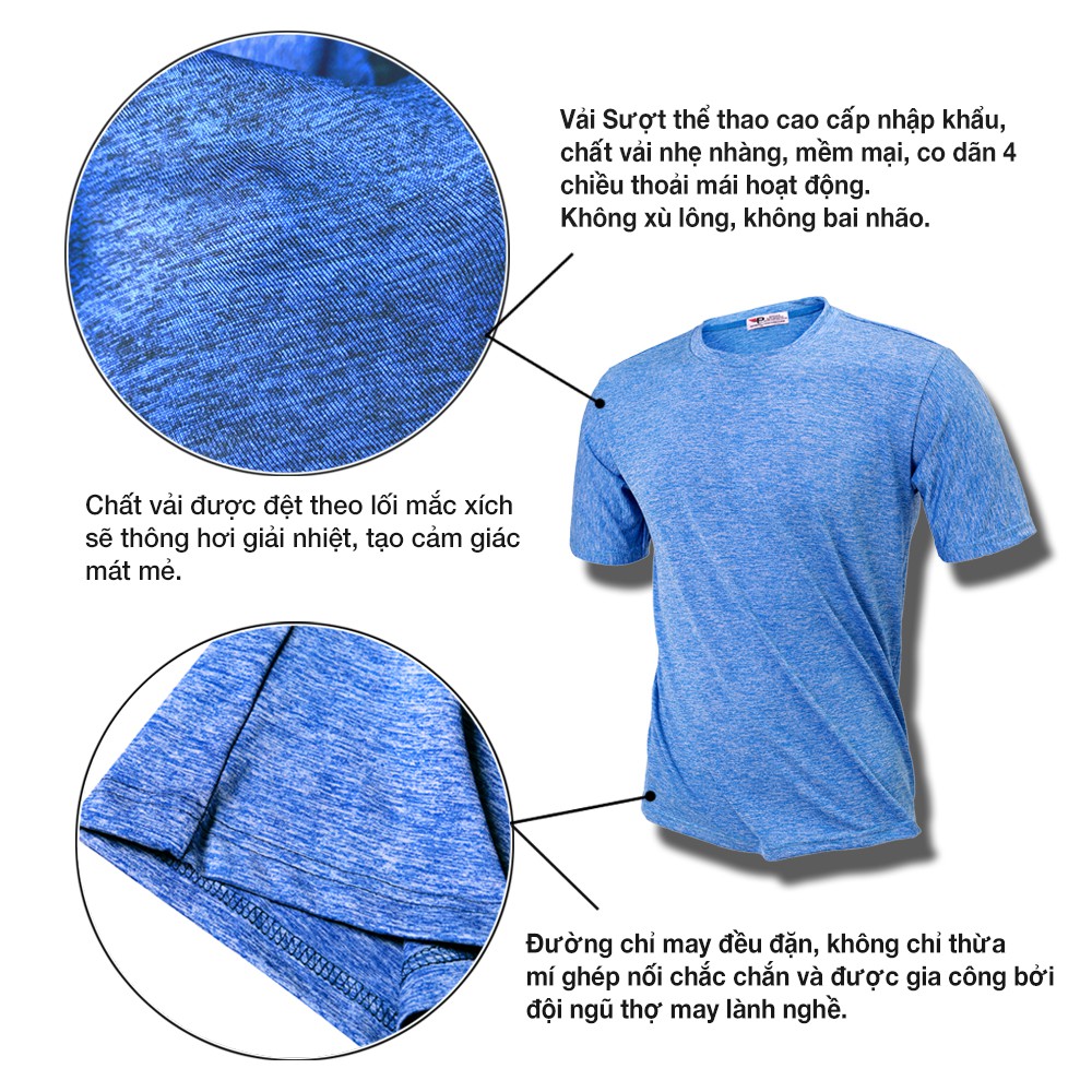 Áo thun nam thể thao thoáng mát Pigo fashion Zgm02