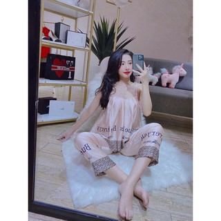 Set lụa BBR 2 dây vải siêu đẹp - Đồ bộ, đồ ngủ, đồ mặc nhà