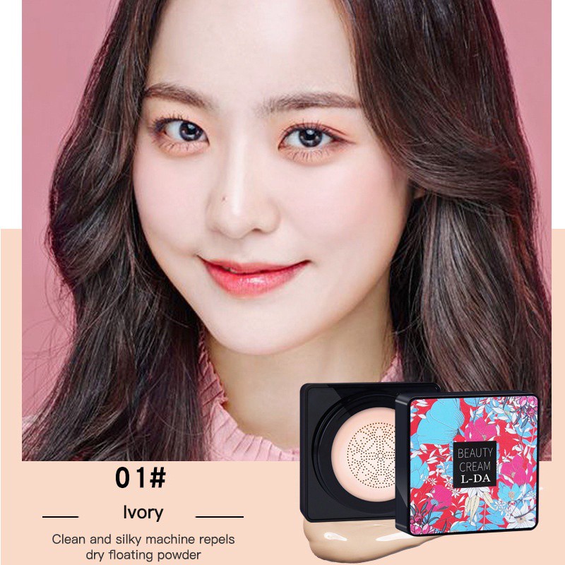 [Hàng mới về] Kem nền BB dạng lỏng dưỡng ẩm làm sáng da kèm cọ đầu nấm sử dụng tiện lợi | BigBuy360 - bigbuy360.vn