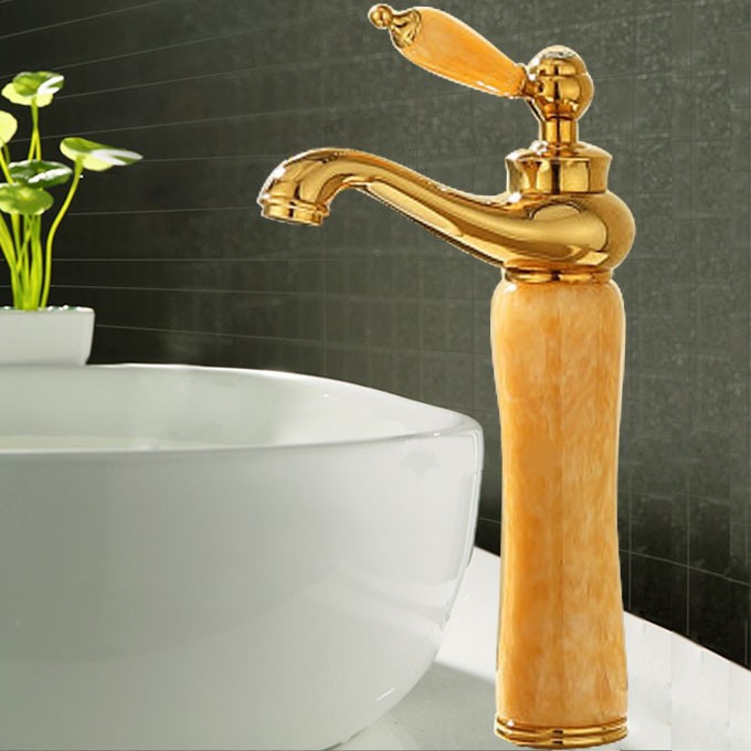 VÒI LAVABO ĐÁ NÓNG LẠNH CỔ CAO 30CM