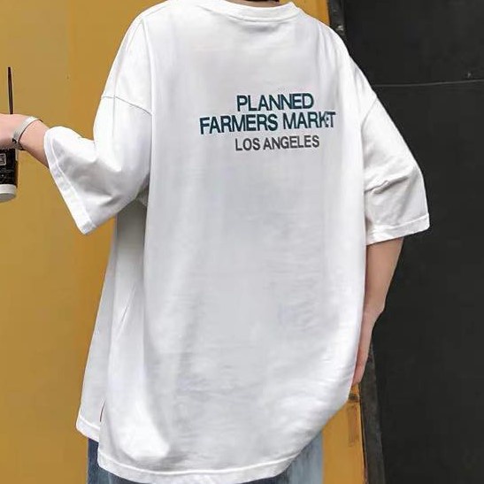 Áo thun tay lỡ Losangeles, Áo phông Unisex Jack Lane nam nữ dáng suông form rộng