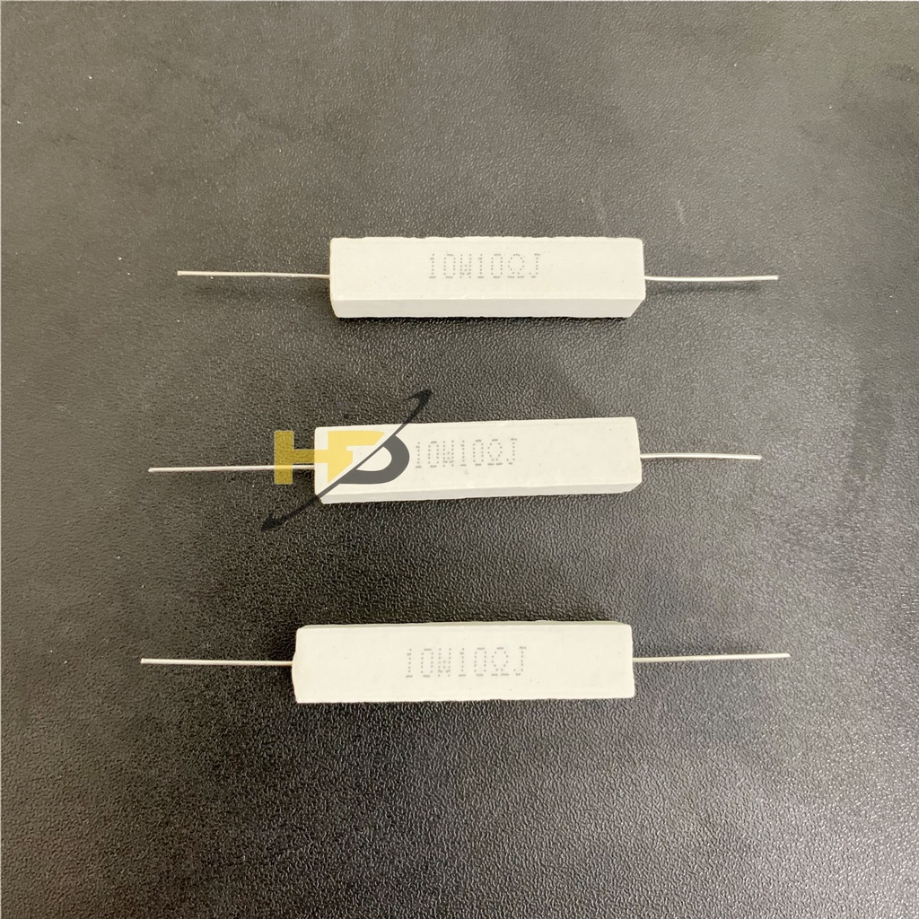Combo 5 Điện Trở Công Suất 10W 10R 10ohm Bọc Sứ Loại Tốt