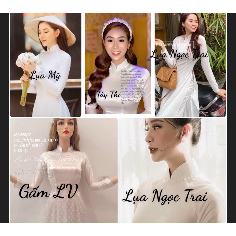 Áo dài cưới hỏi trắng đẹp