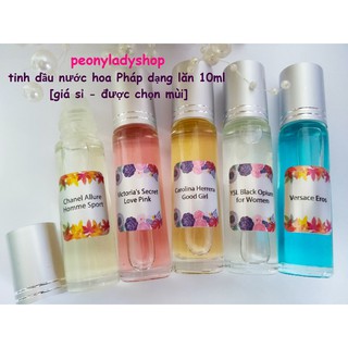 [5 lăn mùi tự chọn] tinh dầu nước hoa Pháp 10ml