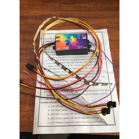 Mạch đèn led Audi a11 PRO GẮN WINNER X, EXCITER , SH , ĐIỂU KHIỂN QUA SMARTPHONE Ảnh thật Sp