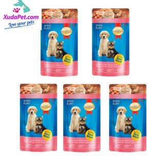 Combo 5 gói thức ăn hạt smart heart dành cho chó nhỏ
