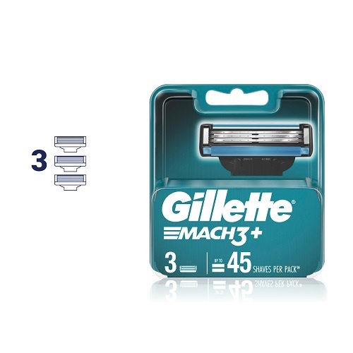 Lưỡi Dao Cạo Râu GILLETTE Mach3+ (3 Lưỡi / Vỉ)