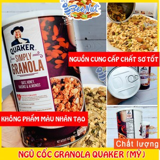 Ngũ Cốc Ăn Sáng - Granola Quaker (USA) - Dinh Dưỡng - Không Phẩm Màu Nhân Tạo