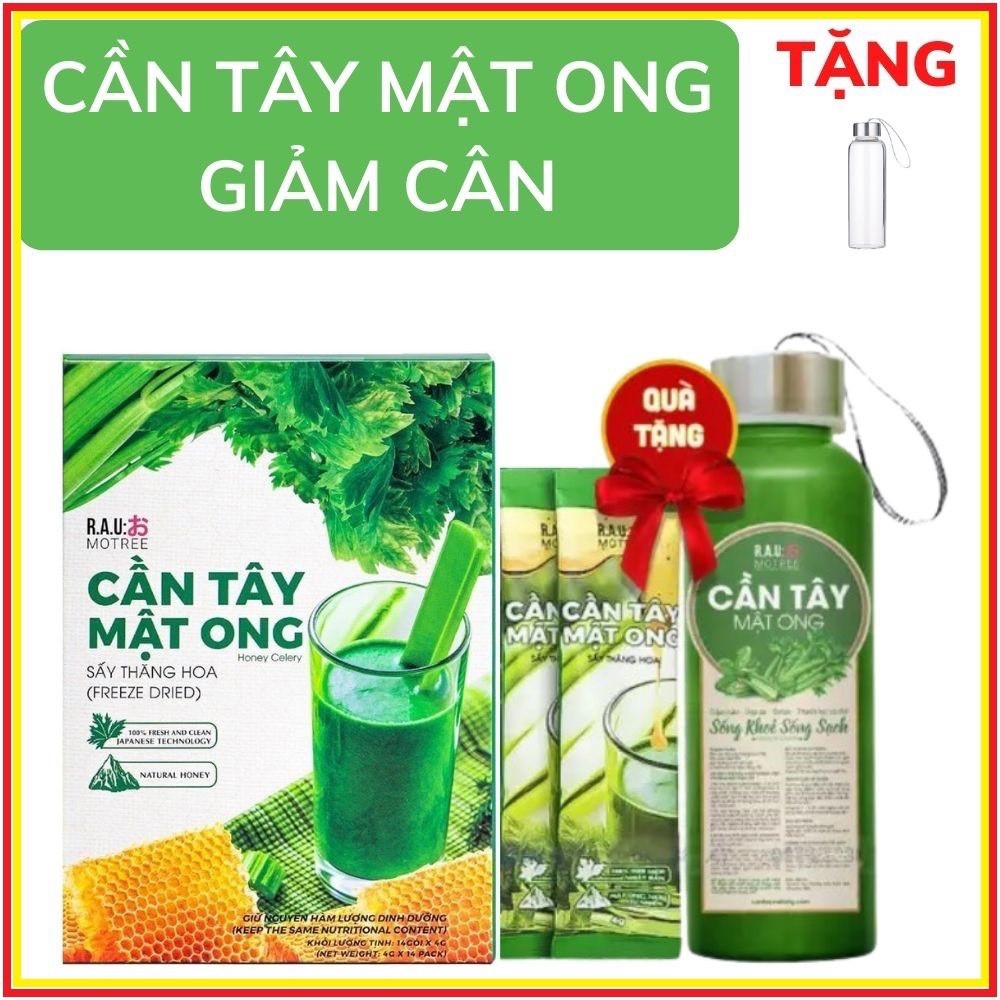 combo mua 2 tặng 1 bình/ Bột cần tây mật ong giảm cân cấp tốc từ 2-3kg sau 10 ngày, 100% tự nhiên, hàng chính hãng.