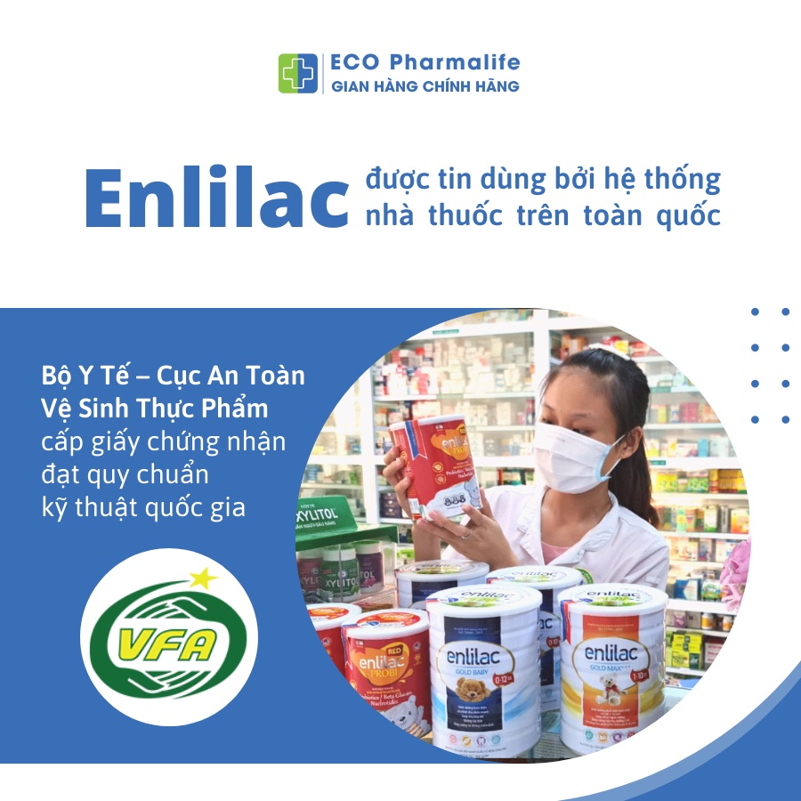 (quà tặng) Cốc chia vạch Eco Pharmalife dùng pha sữa Enlilac và Trà Diệp Lục