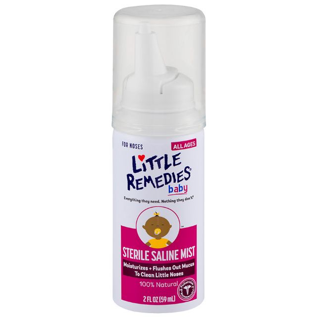 Nước xịt rửa mũi hoàn toàn tự nhiên cho trẻ em Little Remedies