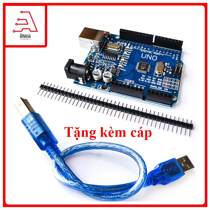 KIT Arduino UNO R3 chíp dán CH340 tặng cáp