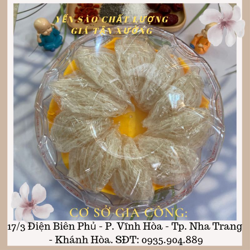 100gr yến tinh chế nguyên chất 100%. yến sạch ko đường tặng kèm nguyên liệu chưng yến