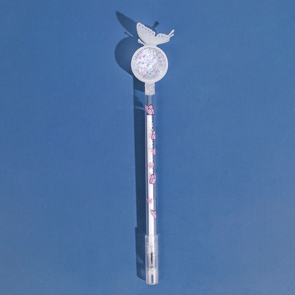 1 Cây Bút Chống Muỗi Hình Trái Tim Hoạt Hình Đính Kim Sa Màu Ngẫu Nhiên Cho Học Sinh/Văn Phòng