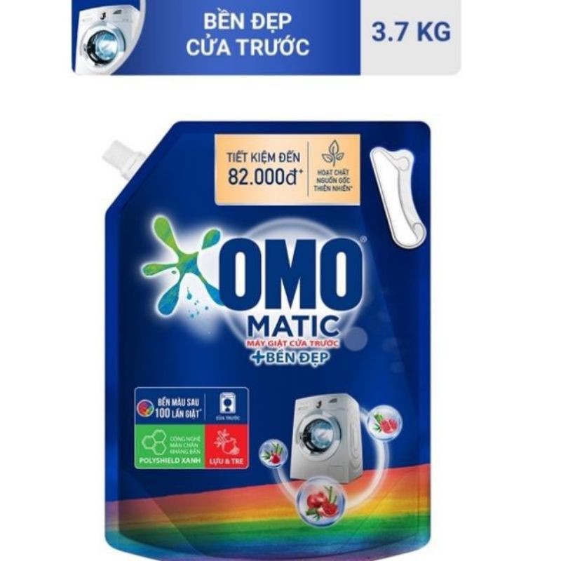 1 túi nước giặt Omo Matic cửa trước 3,7kg