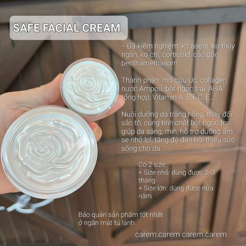 Combo kem dưỡng SAFE cho khách💓