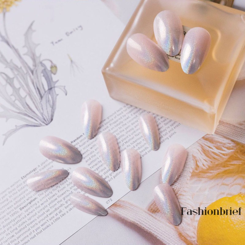 Móng Tay Giả Màu Gradient Chống Nước Dễ Tẩy Trang