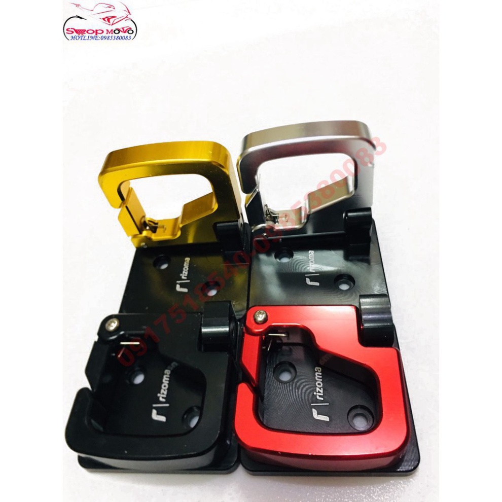 MÓC TREO CNC RIZOMA CAO CẤP DÀNH CHO SH, SH MODE, LEAD Ảnh thật Sp