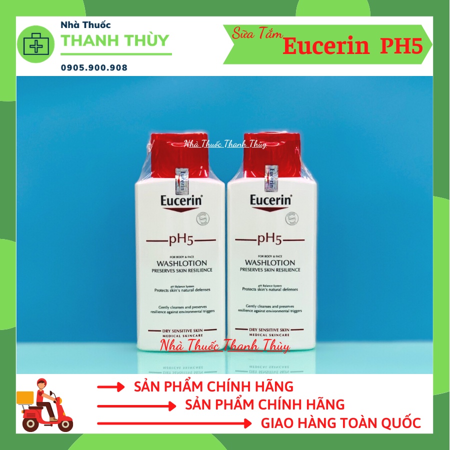 🅳🅰🆃🅴 𝟮𝟬𝟮𝟯 EUCERIN PH5 Lotion [Chai 200ml] Sữa Dưỡng Thể Cho Da Nhạy Cảm