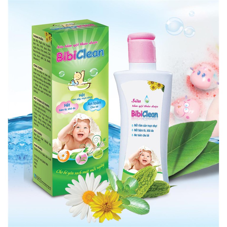 Sữa tắm gội thảo dược Bibi Clean/Phytobebe | BigBuy360 - bigbuy360.vn