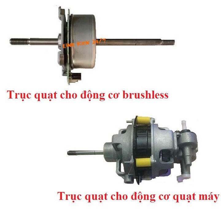 Trục Quạt Chế Cho Động Cơ Brushless Trục 8mm Dài 210mm