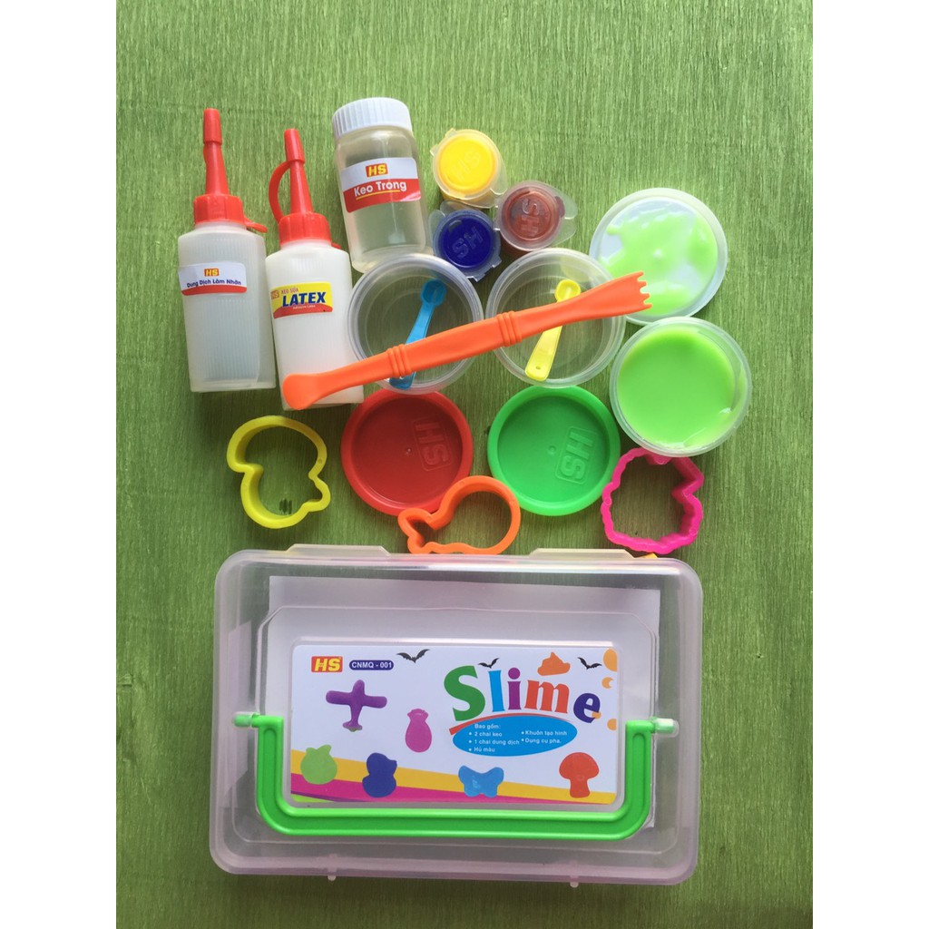 Trọn bộ nguyên liệu làm slime  đồ chơi slime  hộp đồ chơi slam