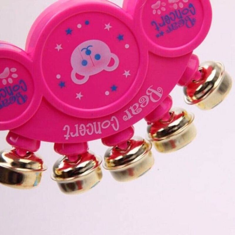 Xúc Xắc, Lục Lạc Gấu 5 Chuông Sắt Cho Bé