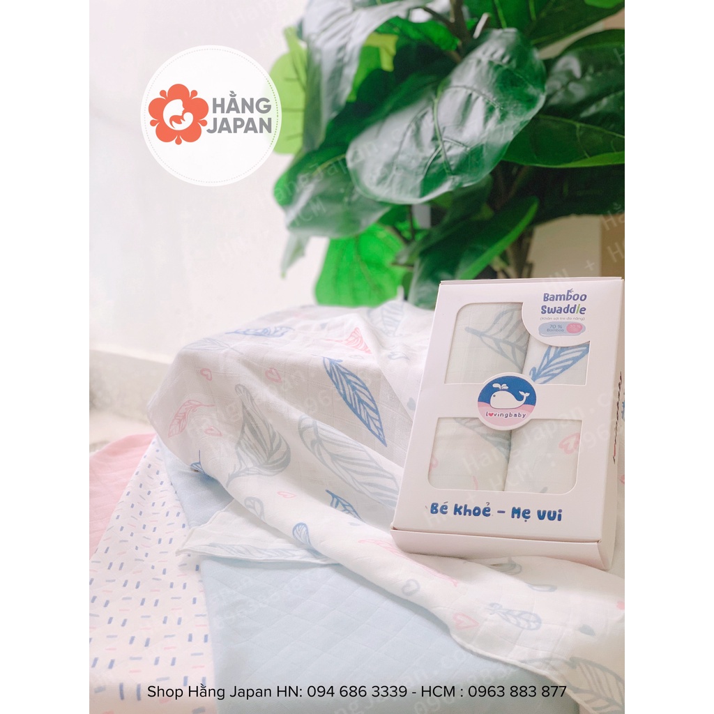 Khăn sữa,quấn, tắm sợi tre cho bé sơ sinh Lovingbaby phân loại ngẫu nhiên