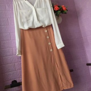 Set chân váy dáng dài công sở