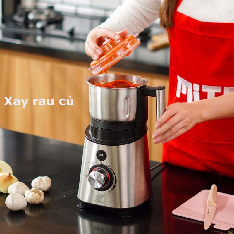 Máy xay đa năng Orkin Thái Lan OR521 công suất 800W - Cối thủy tinh và cối Inox - Bảo hành 12 tháng