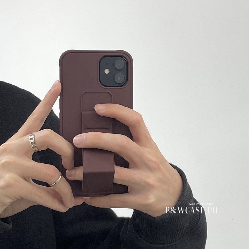 Ốp điện thoại silicone mềm có giá đỡ thời trang cho Iphone 12 Pro Max I11 Pro X Xs Max Xr 6 6s 7 8 Plus