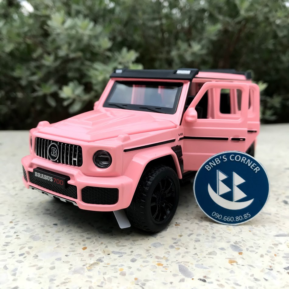 Xe mô hình 1:32 Mercedes-Benz Brabus G700 màu hồng