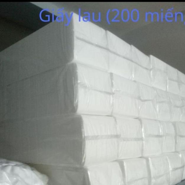 KHĂN CÂY LAU MẶT SPA loại 1 (200 tờ/cây)