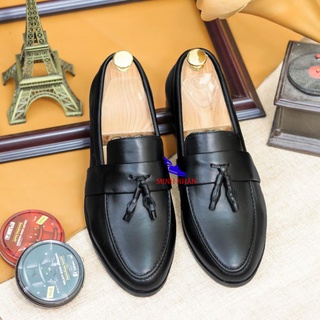 Giày Chuông Nam Da Bò Công sở lười nam Penny Loafer kiểu đẹp Giày Minh Nhân phong cách Hàn Quốc hàng hiệu giá rẻ D-2