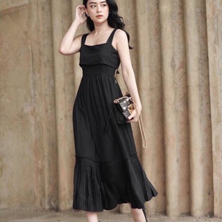 Đầm maxi nơ lưng kèm hình thật