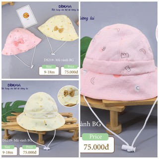 Mũ vành nơ bé gái ds219 dokma