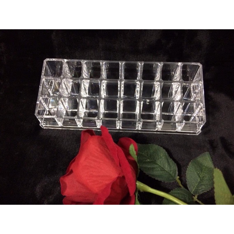 Khay đựng son  36 ô chất  liệu mika trong suốt cao cấp dày dặn