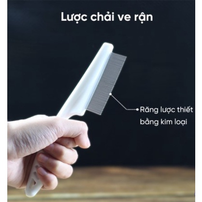 Lược chải ve rận, lông thừa, bọ chét cho thú cưng