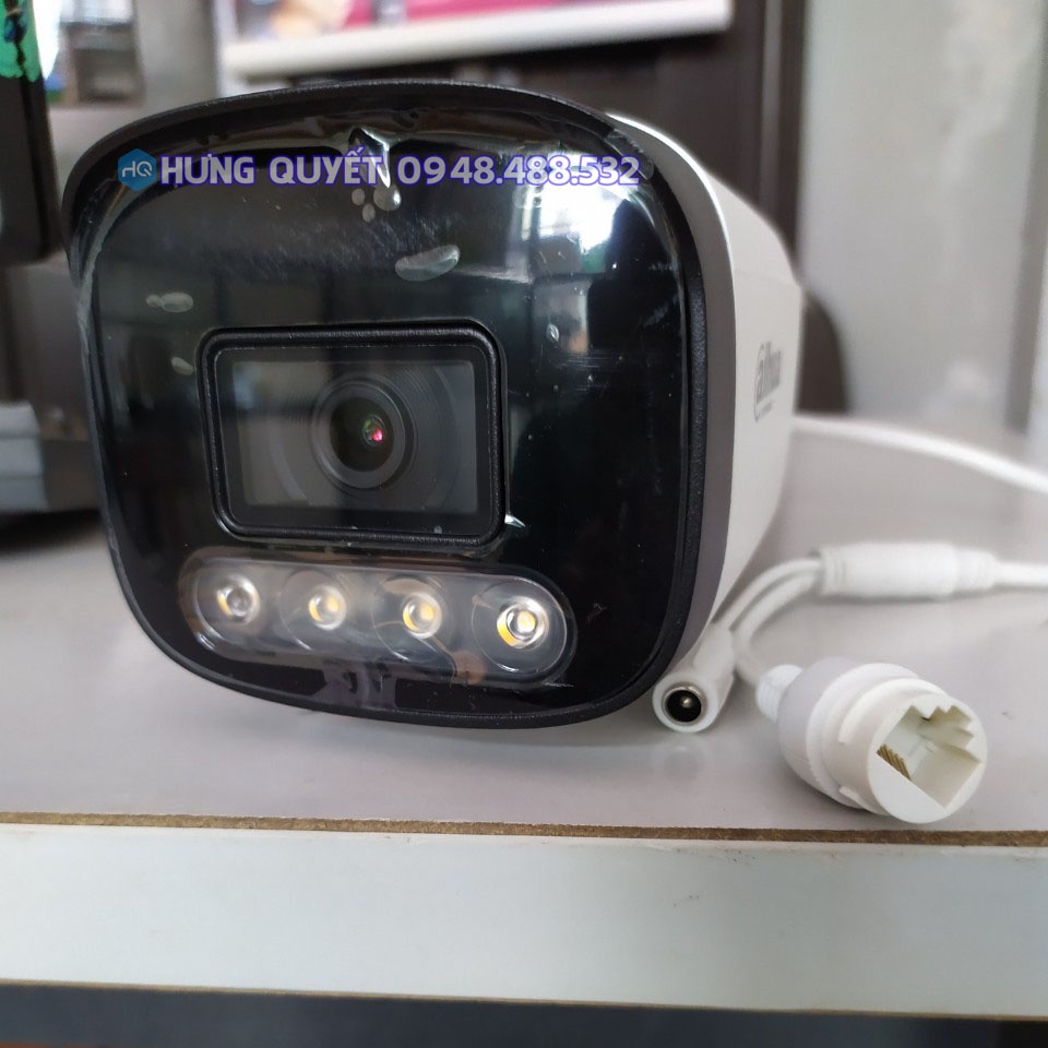 Camera IP Poe Dahua 1230V Led 2Mp 1080p Tích hợp Mic nghe âm thanh Led màu đêm hồng ngoại đen trắng