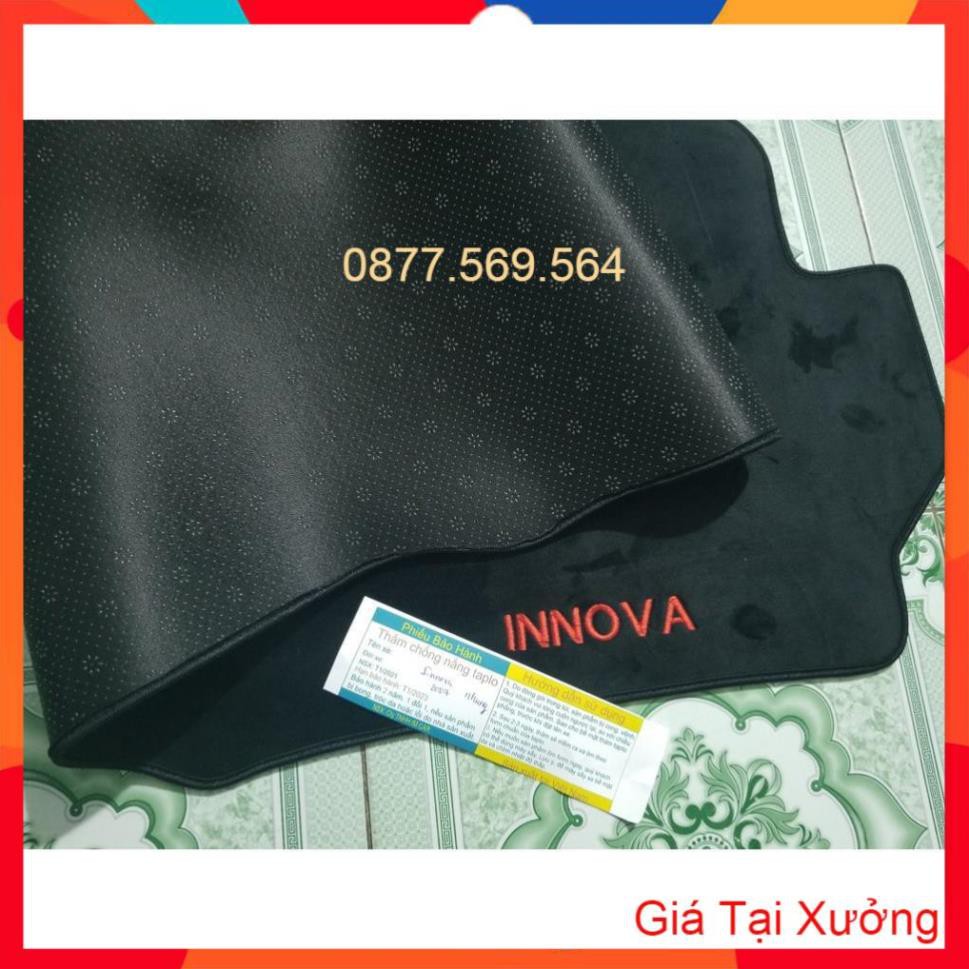 GIÁ XƯỞNG-THẢM TAPLO TOYOTA INNOVA (2008-2016)-(2017-2021)-DA VÂN CARBON-NHUNG LÔNG CỪU