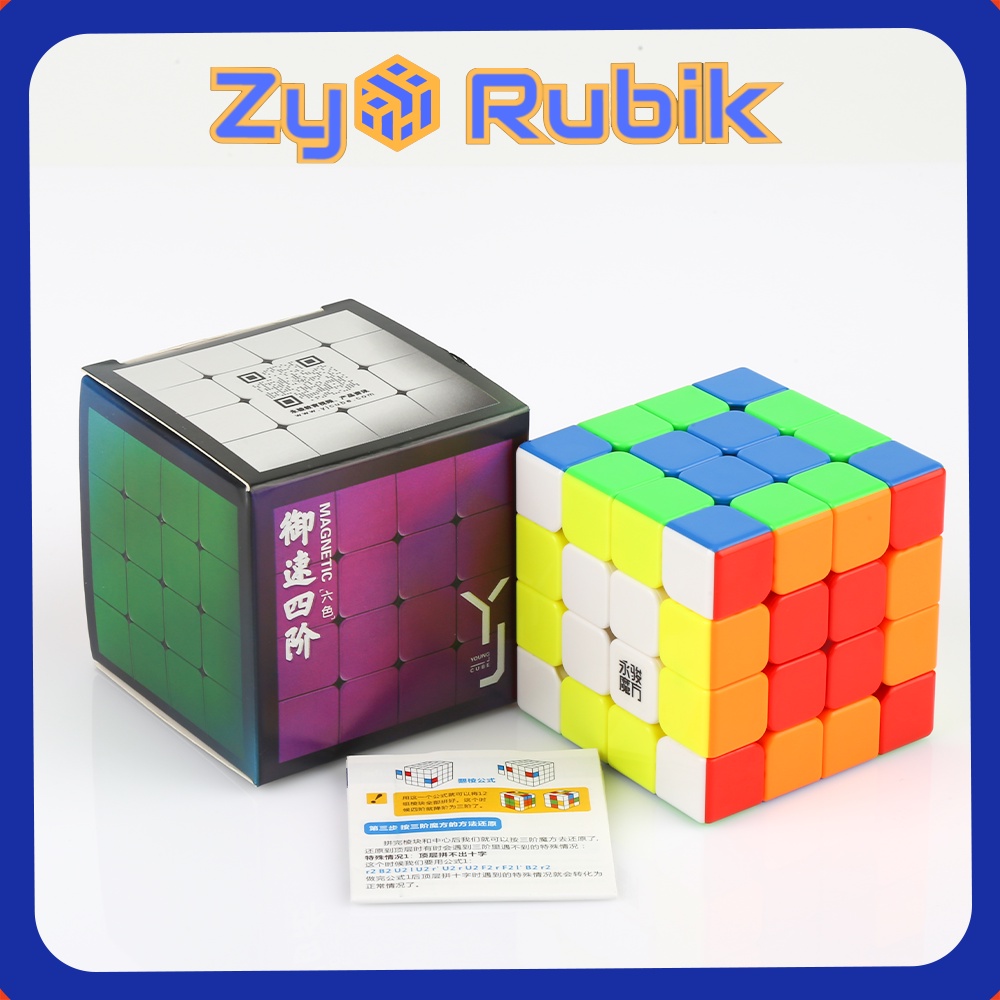 Rubik 4x4 Nam Châm YongJun YuSu V2 M Stickerless - Đồ Chơi Rubic 4 Tầng Có Nam Châm - ZyO Rubik