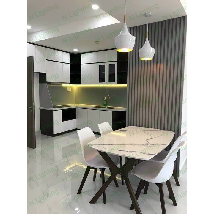 Bộ đèn LEDThanh nhôm gắn tủ bếp 100cm- Dùng Cảm Biến Vẫy Tay - Thanh nhôm U17-7mm