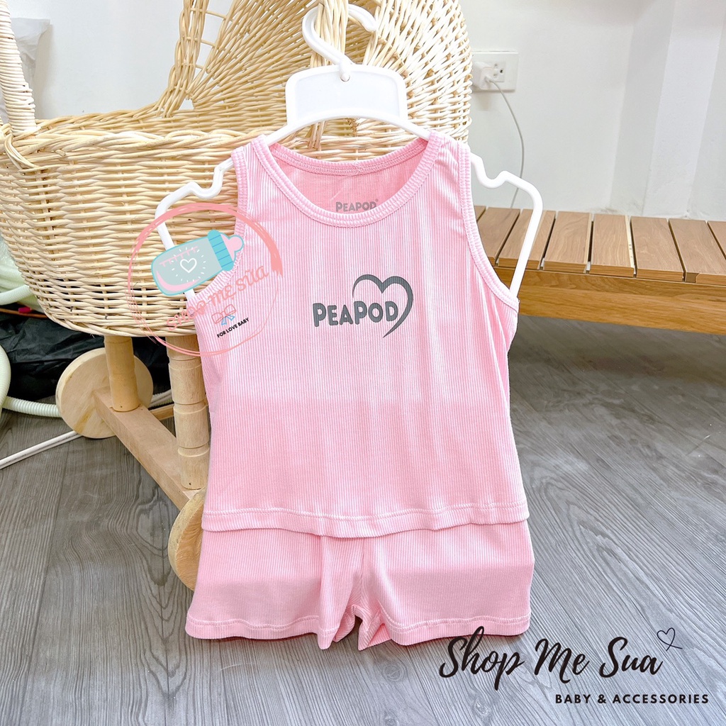 PEAPOD Bộ Ba Lỗ Tăm Mỏng Mát Cho Trẻ Em 6m-4y
